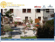 Tablet Screenshot of hotel-vieuxacacias.net